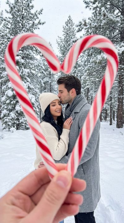 Sweet Winter Romance: A Candy Cane Heart
