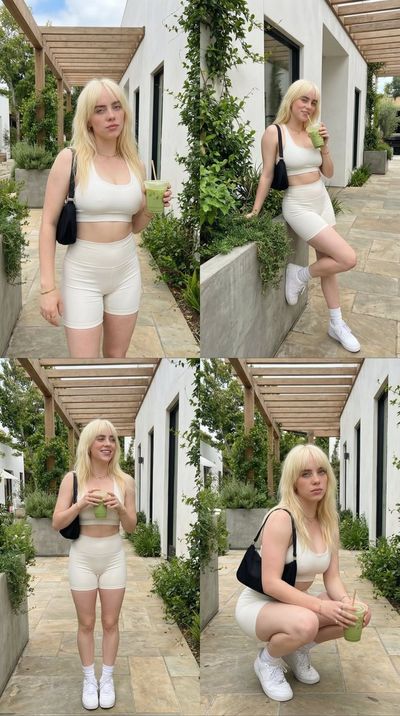 Billie’s Chic Summer Vibes: A Stylish Café Collage