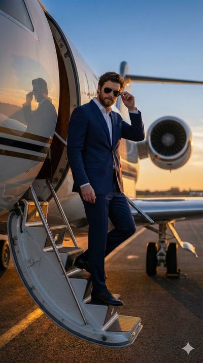 Jet-Set Elegance: A Cinematic Sunset Ambience