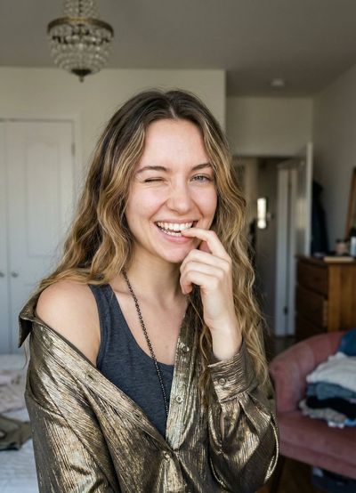 Playful Elegance: A Modern Portrait