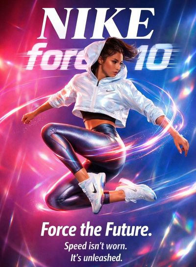 Futuristic Nike Fashion Ad: Motion Meets Style