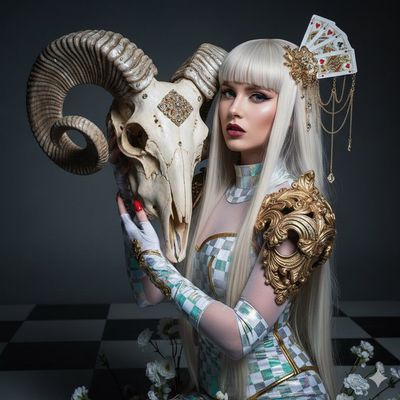 Chic Elegance Meets Dark Fantasy