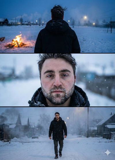 Echoes of Winter: A Cinematic Portrait Journey