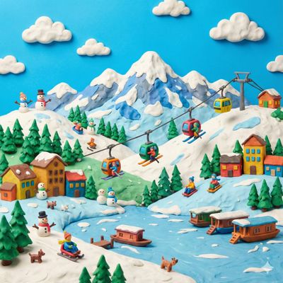 Whimsical Claytopia: A Miniature Kashmir Wonderland