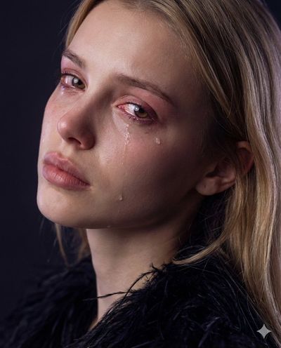 Emotional Elegance: A Portrait of Vulnerability