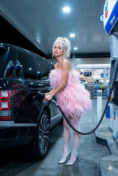 Glamorous Refuel: High Fashion Meets Everyday Life