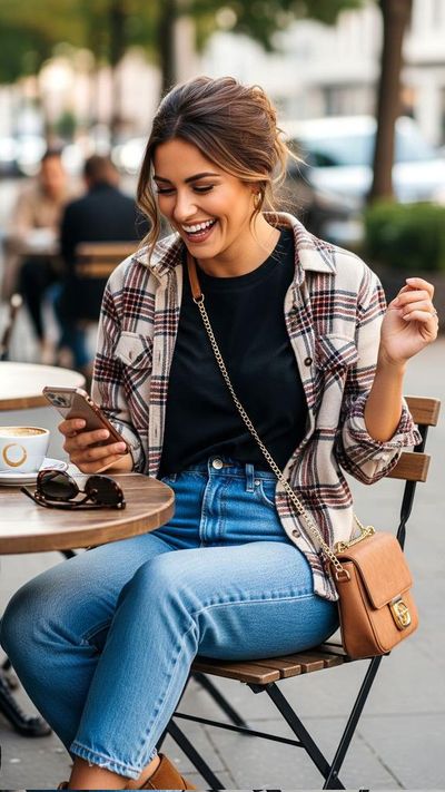 Urban Joy: A Candid Moment in Autumn