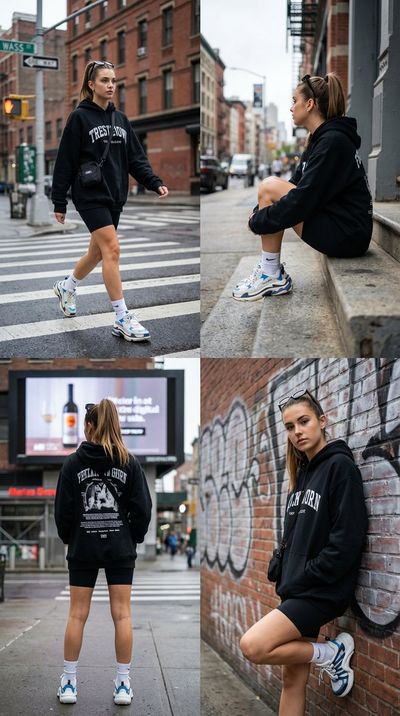 Urban Vibes: A Streetwear Story in Four Frames