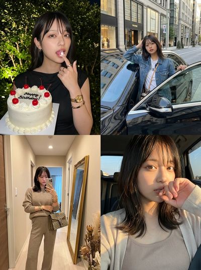 Chic Moments Captured: A 2x2 Grid Collage