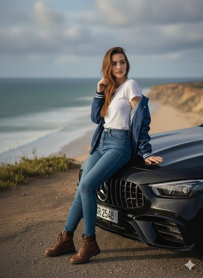 Elegance at the Edge: A Stylish Scenic Moment