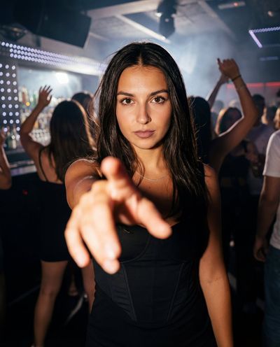 Enigmatic Nightclub Muse