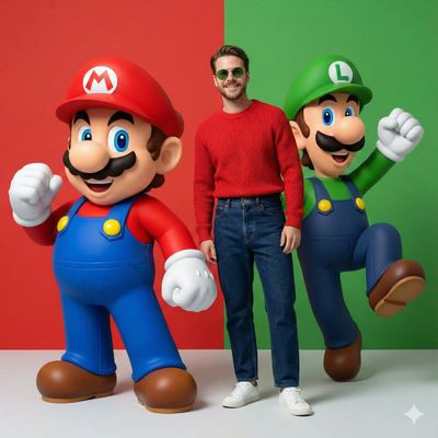 Epic Photo Shoot with Gaming Icons!