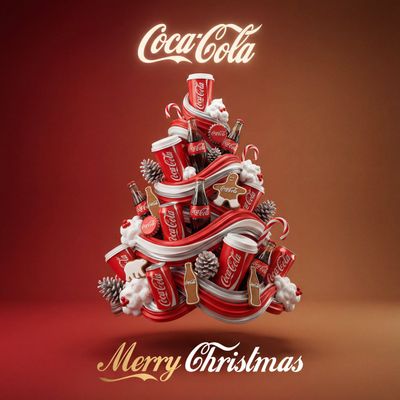 Magical Brand Tree: A Holiday Wonderland in 3D