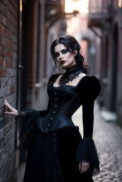 Gothic Elegance in the Golden Hour