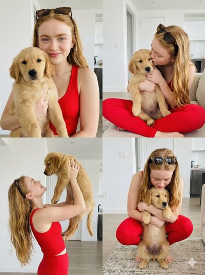 Puppy Love: Sadie Sink's Whimsical Moments