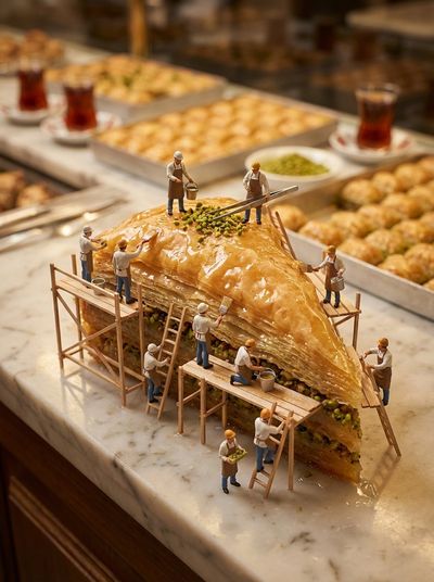 Mini Chefs Crafting Exquisite Baklava Masterpieces