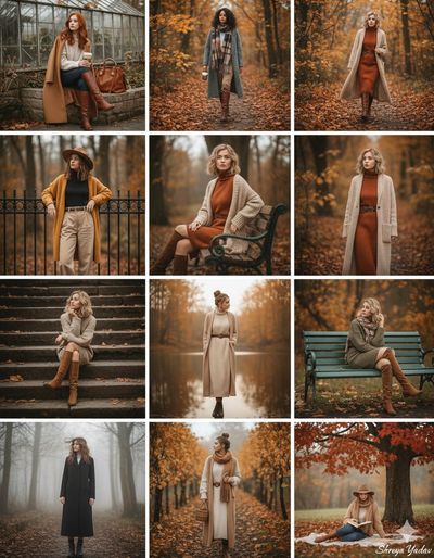 Autumn Vogue: A Cozy Collage of Style and Serenity