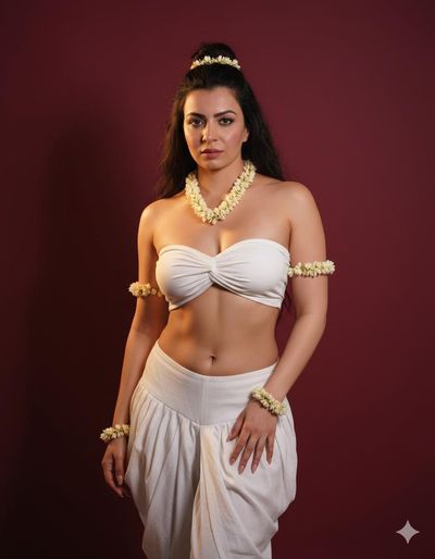 Elegance in White: A Traditional Fusion