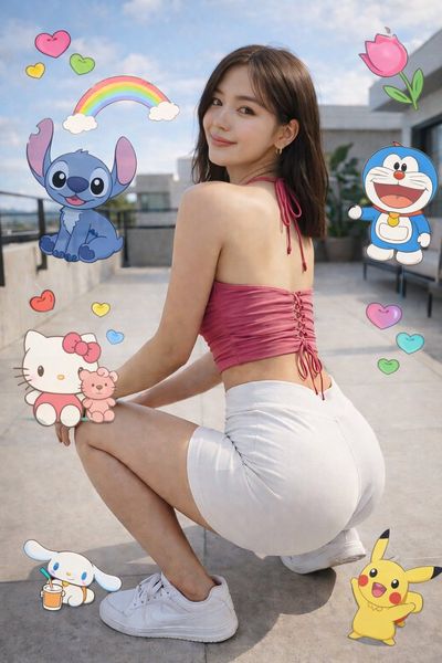 Sunlit Serenity: The Rooftop Fashion Vibe