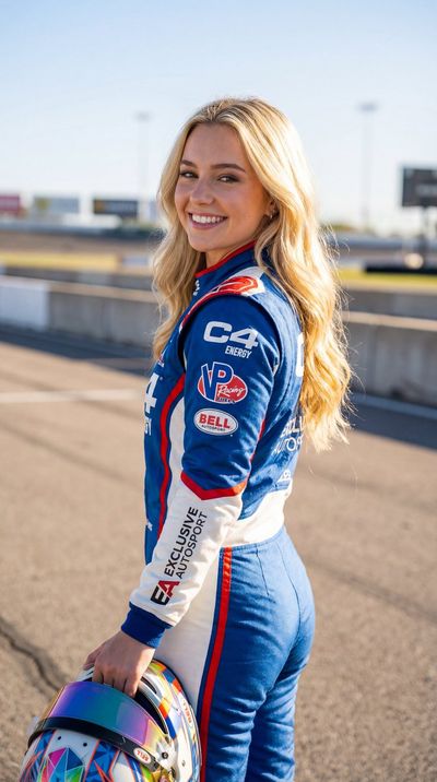 Charming Racer: A Portrait of Speed and Spirit