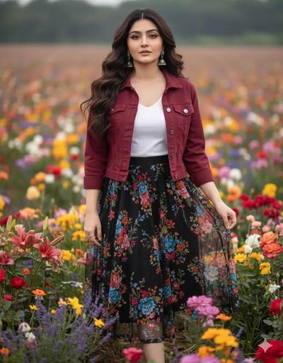 Charming Elegance in a Blooming Dreamscape