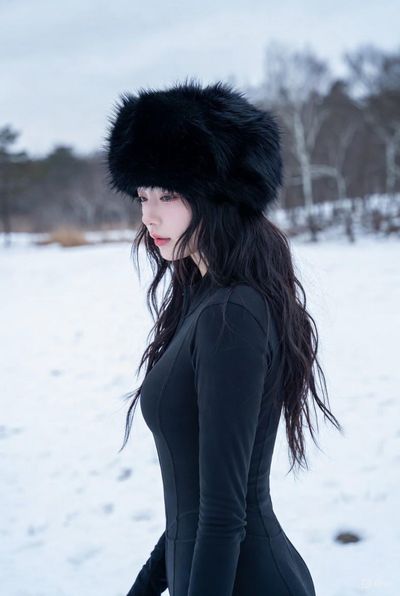 K-Pop Elegance in a Winter Wonderland