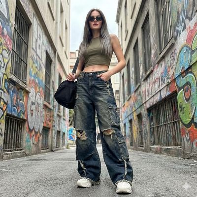 Urban Chic: A Y2K Street Style Statement