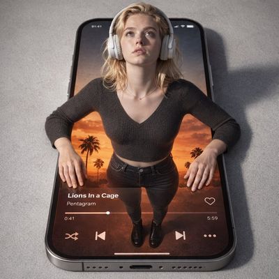 Surreal Tech Portrait: Merging Realities