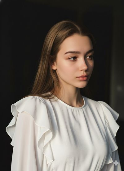 Thoughtful Elegance: A Portrait of Tranquility