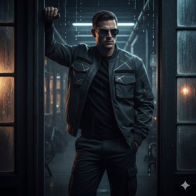 Urban Edge: A Portrait of Style and Strength