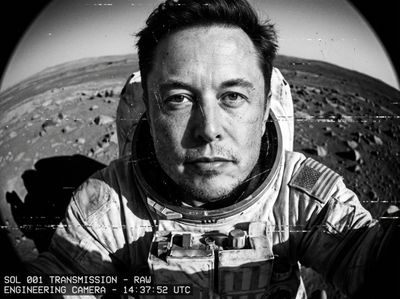 Mars Through a Dusty Lens: Elon Musk's Rover Encounter
