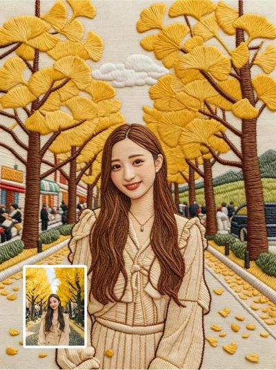 Stitched Realism: A Portrait in Threads