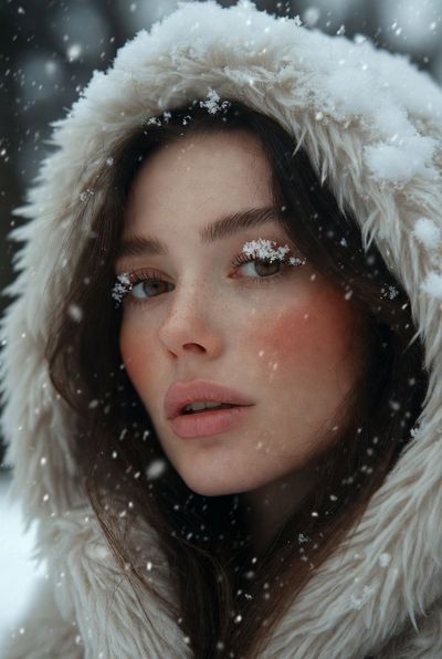 Winter Whispers: A Dreamy Portrait in Snow