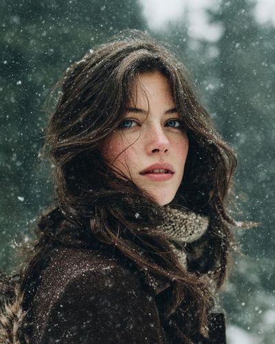 Whispers of a Winter Forest: A Cinematic Portrait