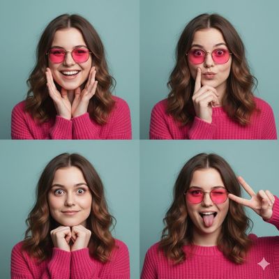 Playful Portraits in Pink