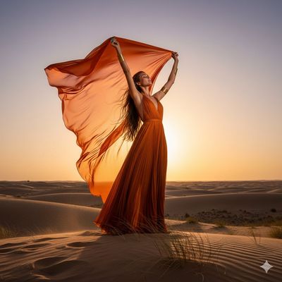 Sahara Solstice: A Fashion Mirage