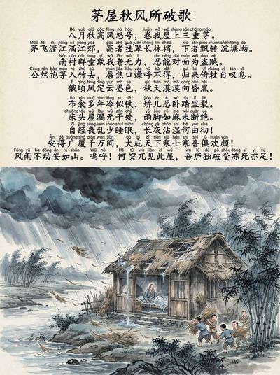 Pinyin Poetry in Watercolor: A Visual Ode to Autumn