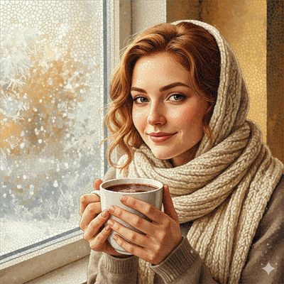 Cozy Reflections: A Mosaic of Winter Warmth