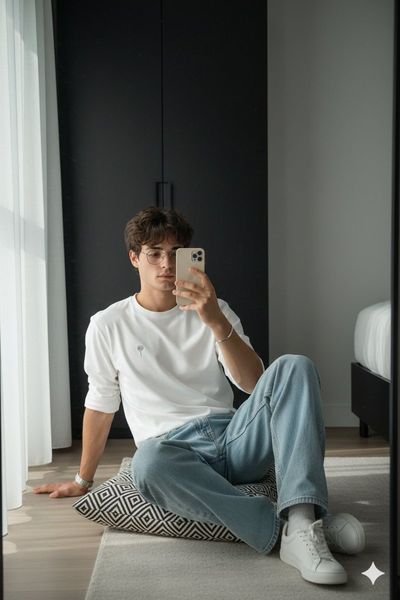 Chill Vibes: A Modern Selfie Moment