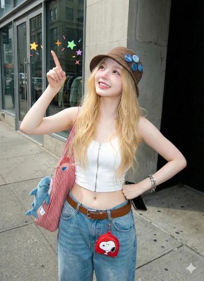 Wink, Peace, and Style: A Day in the Sun