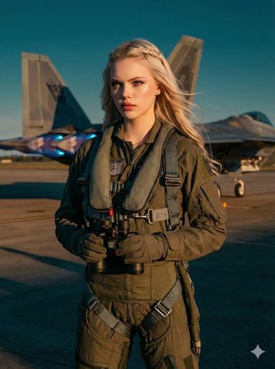 Fierce Elegance: A Fighter Pilot's Glamour