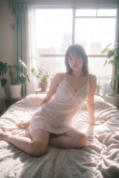 Ethereal Elegance: A Dreamy Portrait in Soft Focus