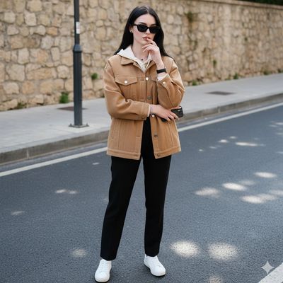 Portrait of Elegance: A Modern Muse Shines Bright