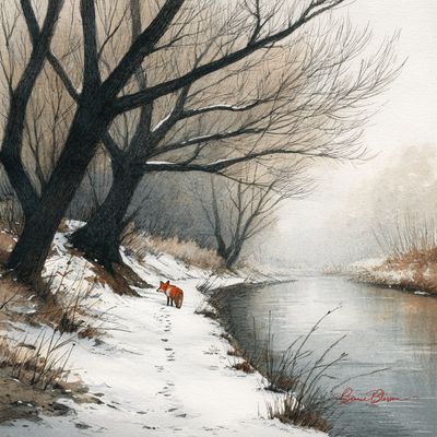 Whispers of Winter: A Fox's Journey