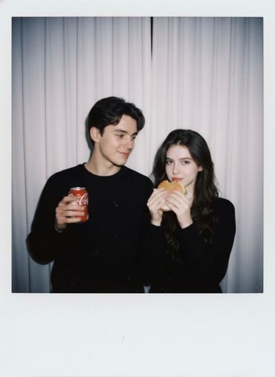 Nostalgic Candid: A Cozy Polaroid Moment