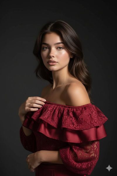 Elegance in Motion: A Crimson Dream