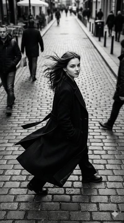 Chic Solitude: A Cinematic Fashion Journey