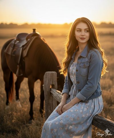 Embracing Sunset Serenity with Nature's Grace