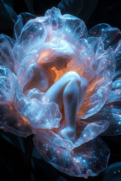 Celestial Serenity Within a Bloom