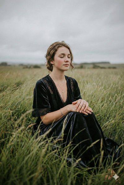 Serenity in Nature: A Western Girl's Tranquil Escape